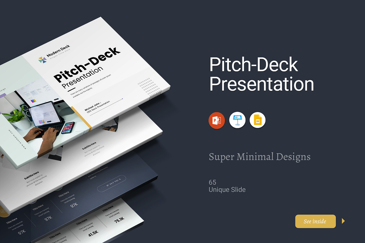 Business Pitch Deck Template, a Presentation Template by Studio Artisan (Photo 2 of 12)