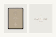 Caroline Minimal Logo Kit Ai,Eps,Psd, a Branding & Logo Template by Feel This (Thumbnail 7 of 13)