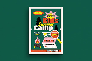 Kids Summer Camp Event Flyer, a Flyer Template by Guuver