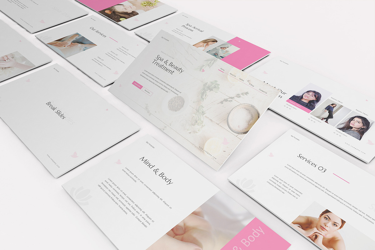 Luxury Spa Powerpoint Template, a Presentation Template by Formatika Studio