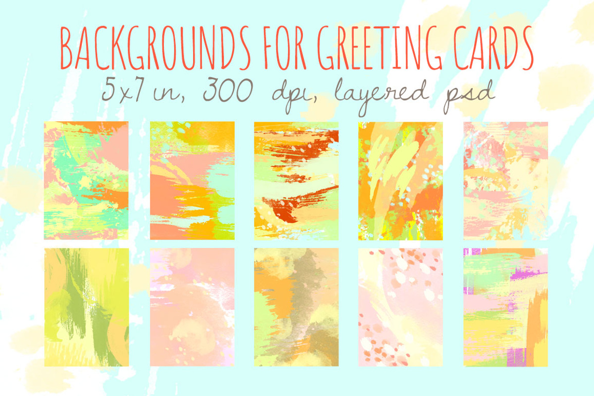Watercolor Brushes Abstract Strokes preview 6
