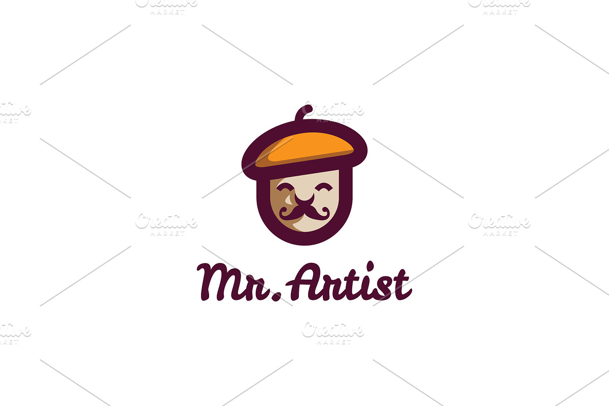 Mr Artist - Mascot Logo, a Branding & Logo Template by ashenterprise (Photo 1 of 3)