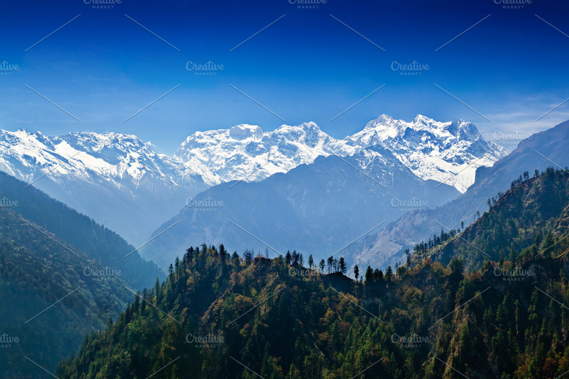 Himalayas landscape, Nepal, a Photo by saiko3p