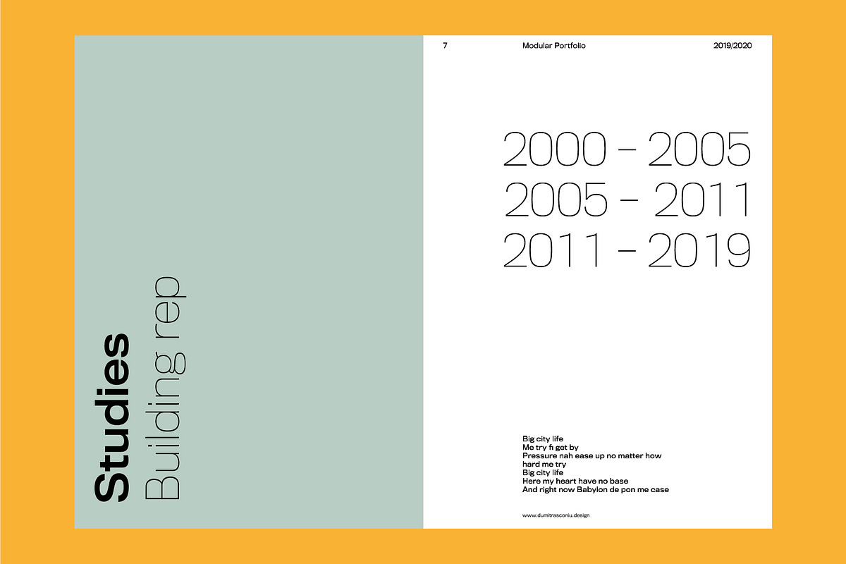 Modular Portfolio - Pre-made Layouts, a Brochure Template by ...