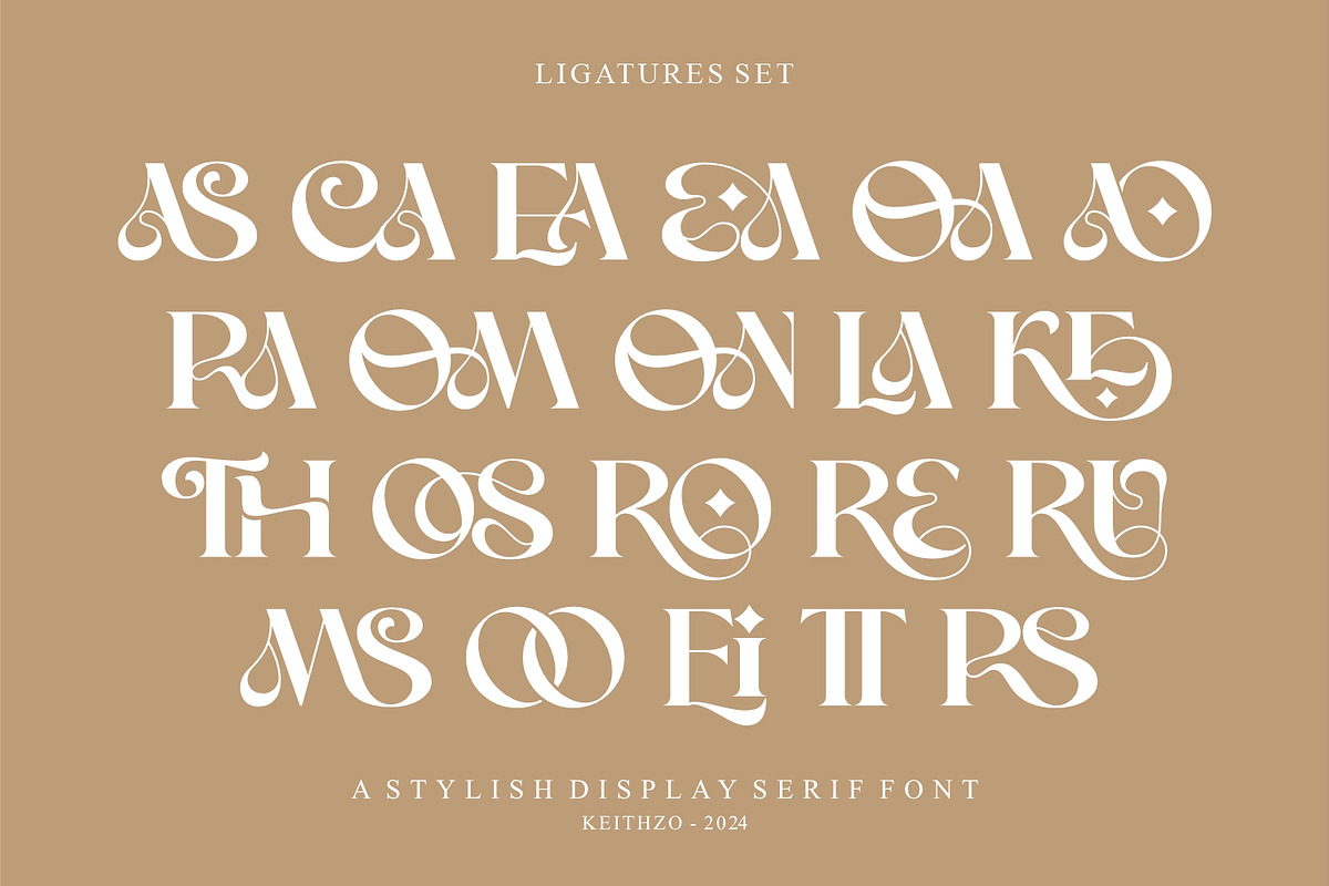 Mosca Laroke - Stylish Serif Font, a Serif Font by Keithzo (Photo 8 of 9)