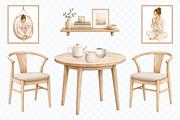 Cozy Home Clipart: 50 PNG Set, a Decorative Illustration by Whimsy Brush Studio (Thumbnail 5 of 7)