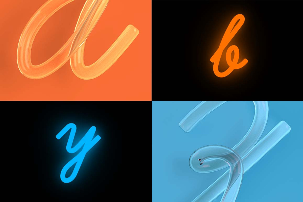 Cursive Neon Type, an Object Graphic by Design Assets (Photo 4 of 7)