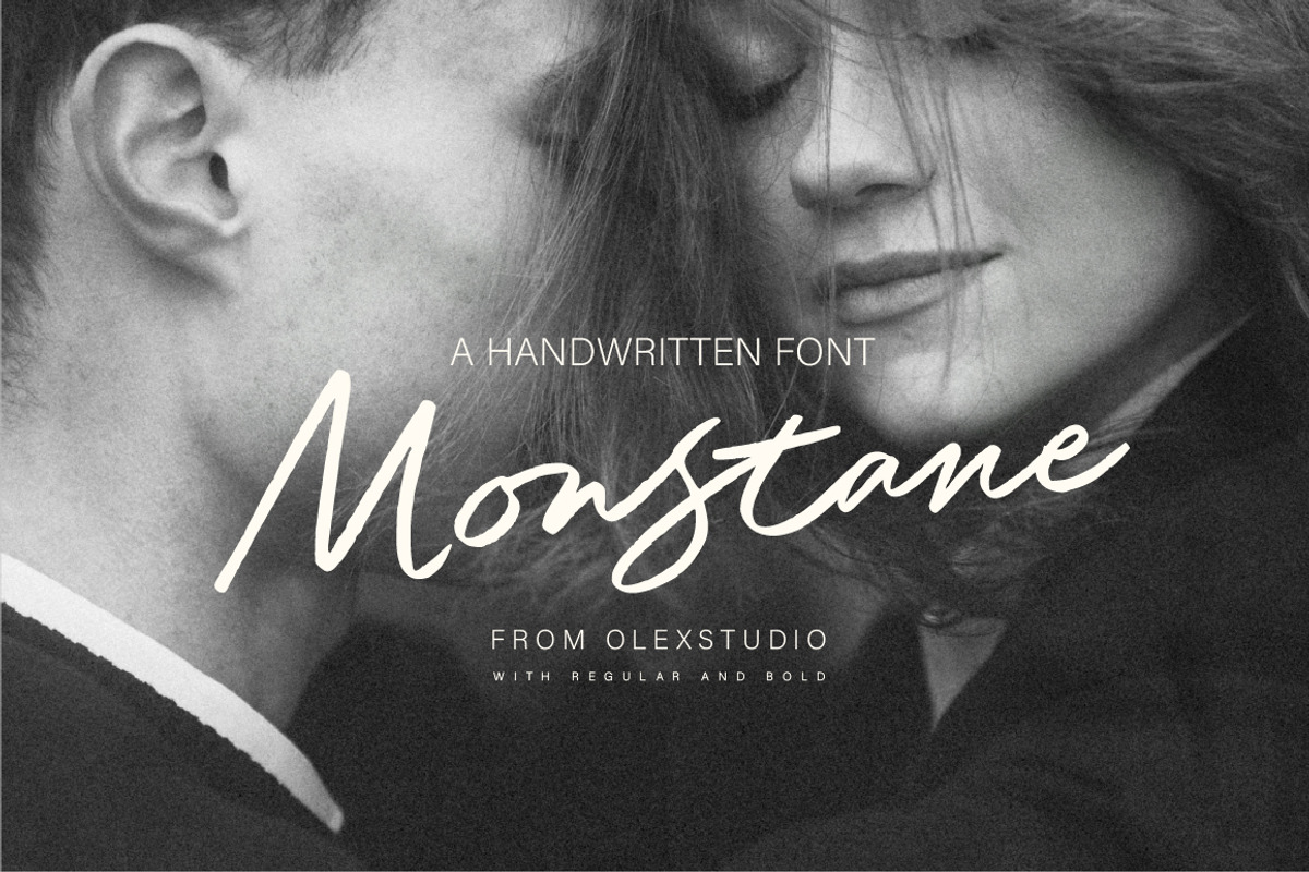 Monstane - Handwritten, a Handwritten Font by Olexstudio (Photo 2 of 14)