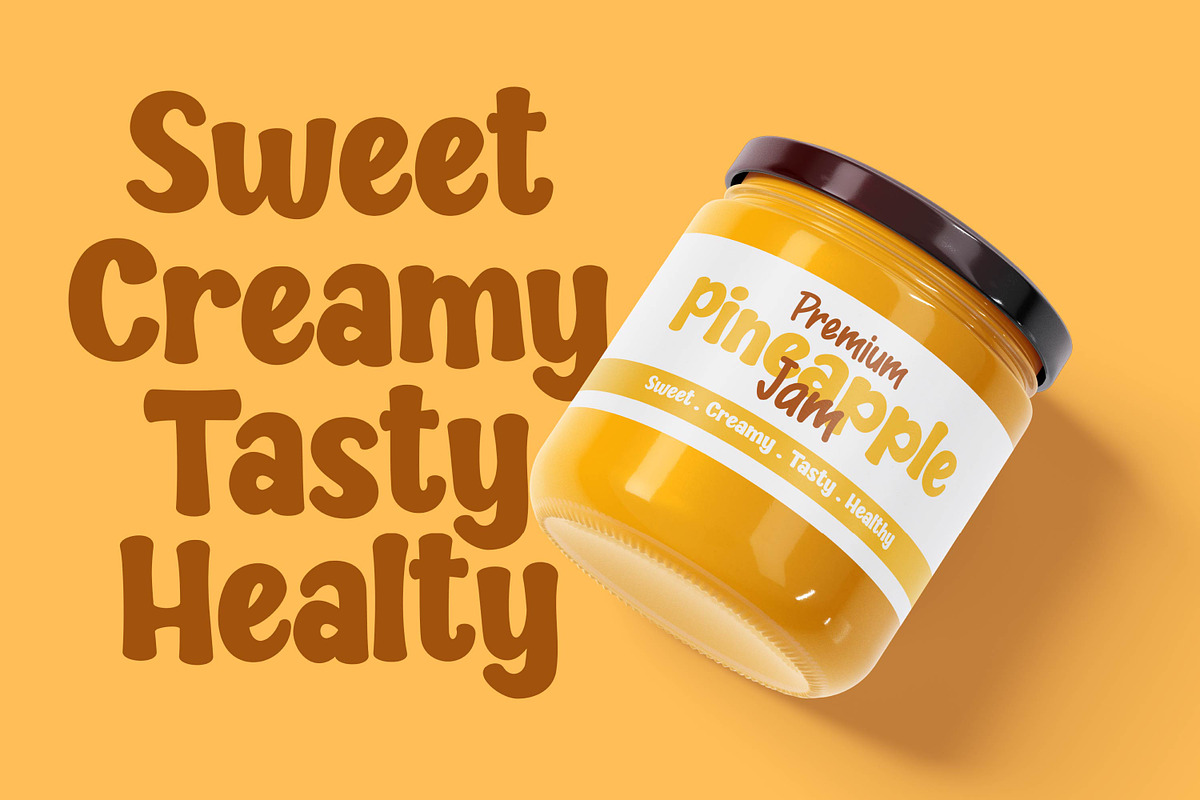 Juicy Milk - Fun Bouncy Font, a Font by Gumrega Studio (Photo 2 of 7)