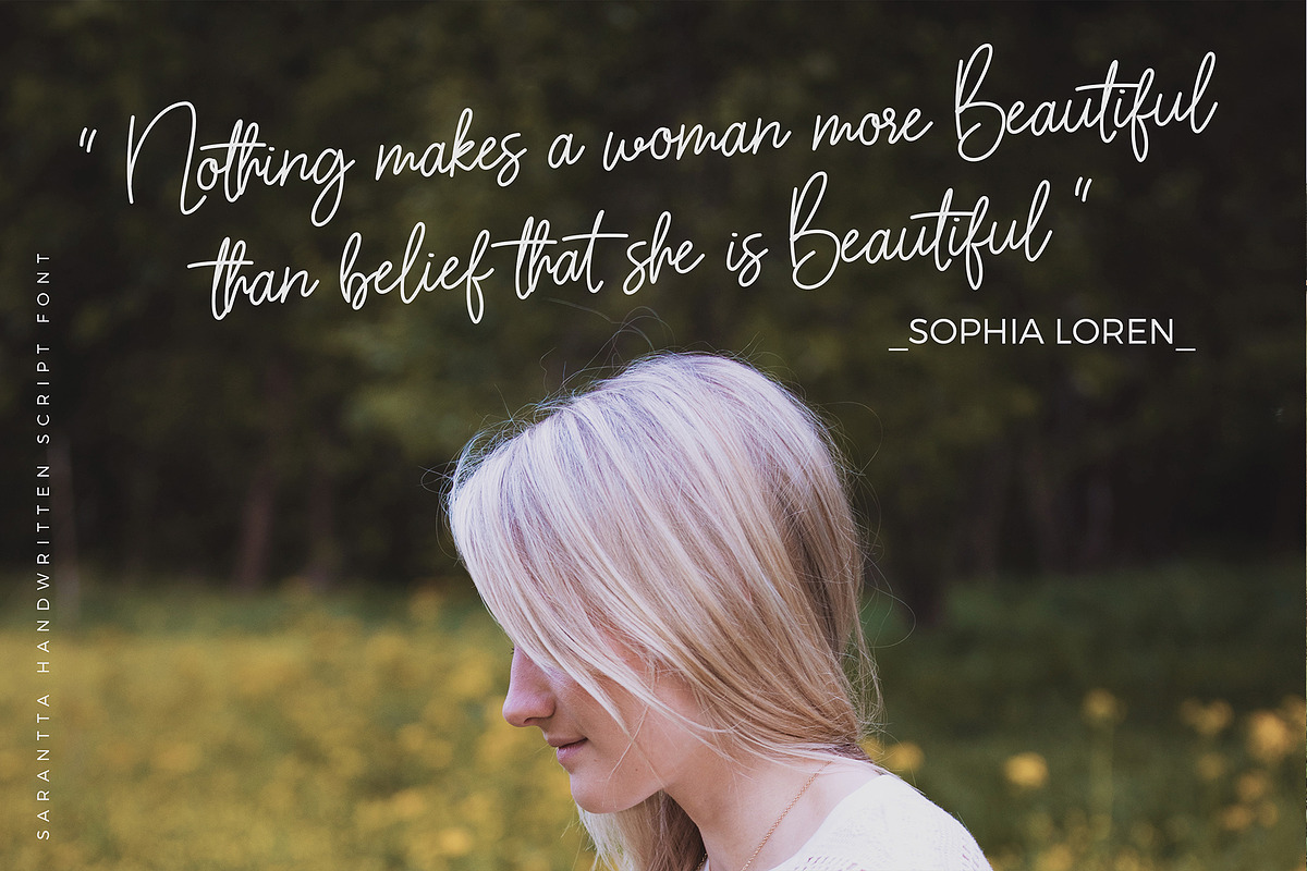 Sarantta | Handwritten Script Font, a Script Font by redmoodstudio (Photo 12 of 16)