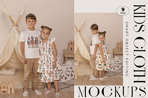 Kids Clothes Mockup Bundle