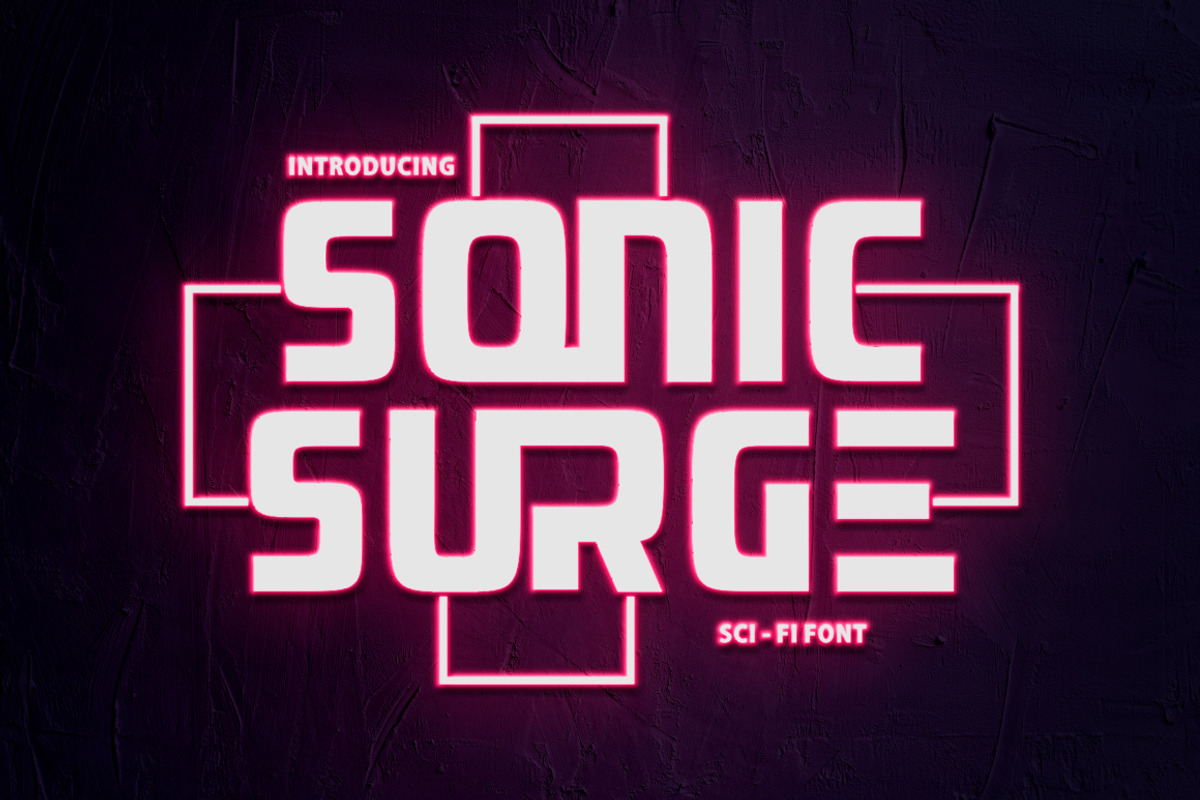 Sonic Surge - Scifi Font, a Sans Serif Font by PutraCetol Studio (Photo 1 of 11)