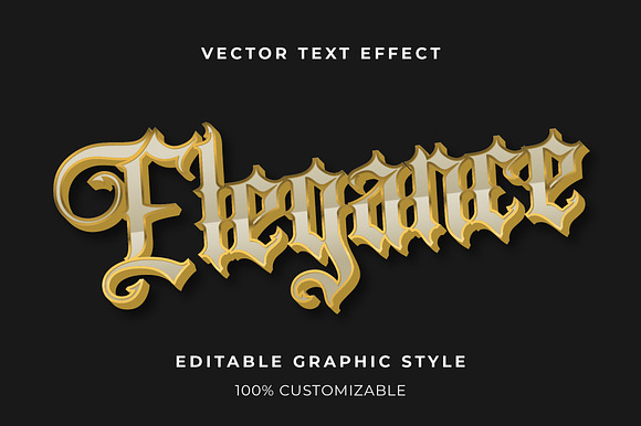 Golden Blackletter Text Effect preview 3