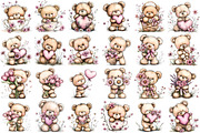 Mother’s Day Teddy Bear Clipart, an Illustration by DreamPrint404 (Thumbnail 2 of 6)