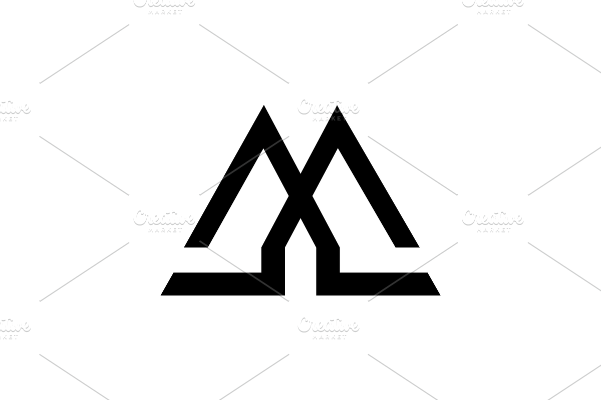 minimalist mountain outdoors logo, a Branding & Logo Template by devastd