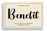 Benefit, a Handwritten Font by InermediaSTUDIO (Thumbnail 1 of 8)