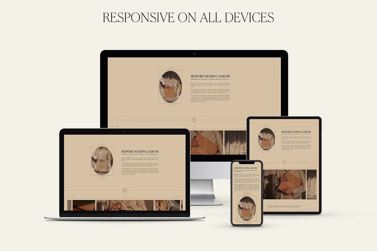 Elegant | Album Guide Webpage, a Marketing Template by Studio Leelou (Photo 5 of 9)