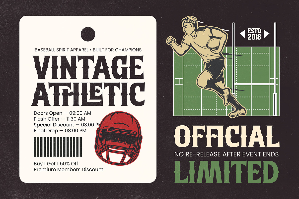 Southern Baseball Retro Athletic, a Serif Font by timelesstype.co (Photo 6 of 15)