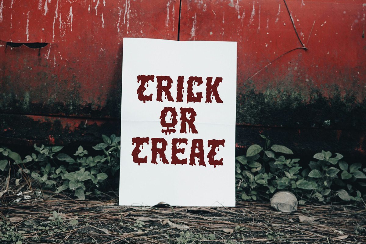 Ghouls Bloods - Dripping Font, a Script Font by AQR Studio (Photo 11 of 16)