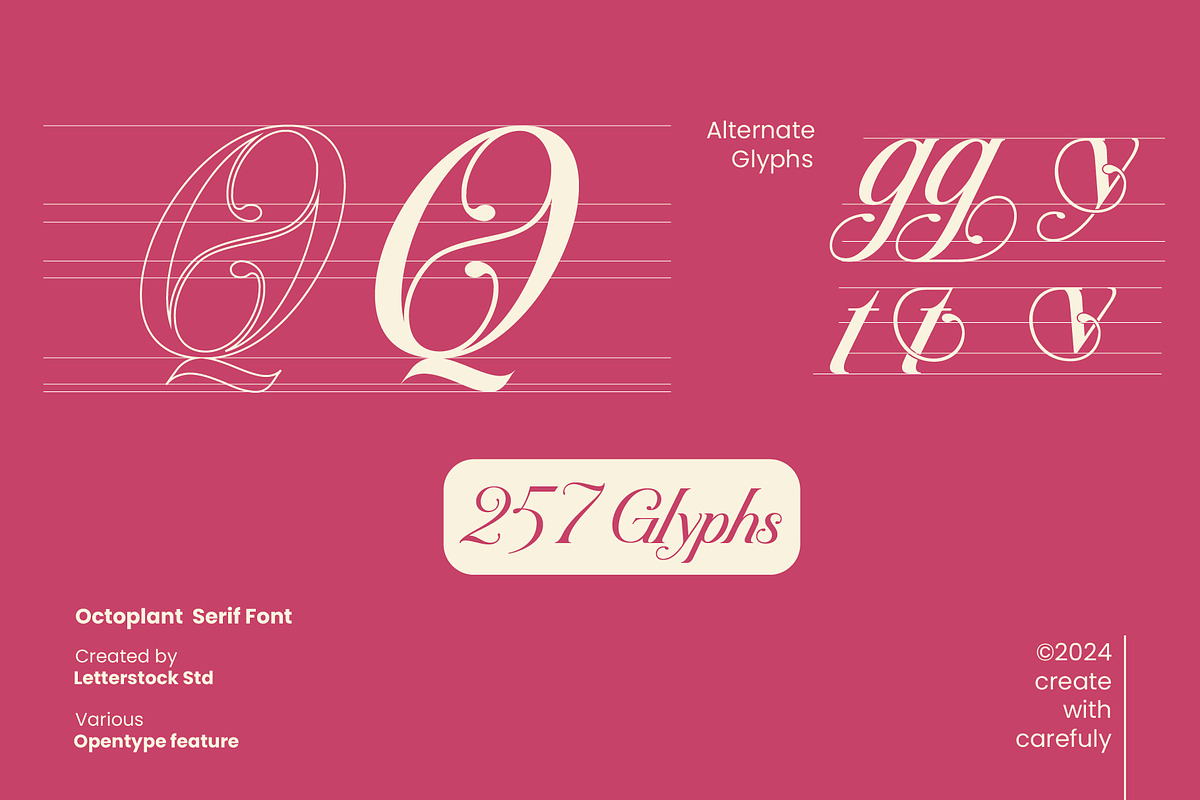 Octoplant, a Serif Font by LetterStock (Photo 2 of 6)