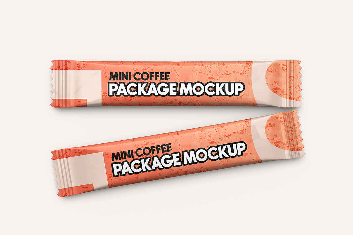 Mini Sachet Packaging Mockup