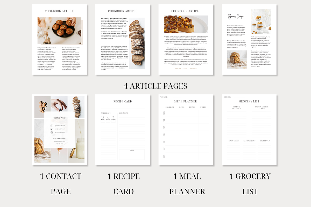 Recipe Book Template CANVA, a Templates & Theme by OrganizationOasisRo (Photo 6 of 10)