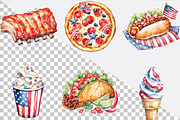Fast Food for 4th of July Clipart, an Illustration by SVGArt (Thumbnail 9 of 9)