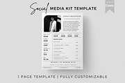 1 Page Influencer Media Kit Template, a Presentation Template by CoCreatorDesigns (Thumbnail 1 of 7)