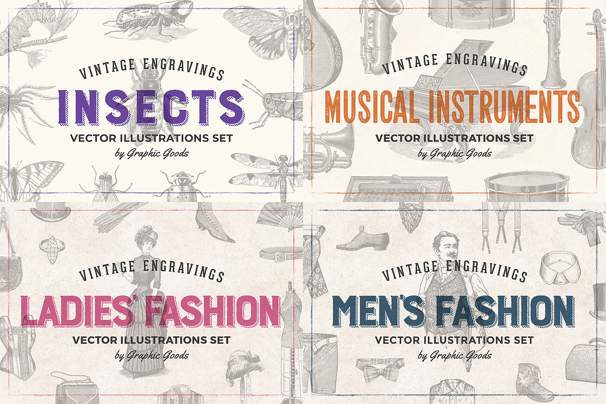 Vintage Illustration Bundle 80% OFF, an Object Graphic by Graphic Goods (Photo 7 of 10)