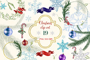 Christmas png clipart Goodnotes, a Shape Add-On by Ducatum (Thumbnail 1 of 6)