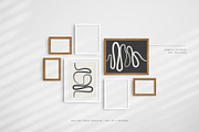 Gallery Wall Mockup | 7 Frames, a Household Mockup by DESIGN BY nube (Thumbnail 4 of 9)