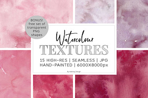 15 Huge Seamless Watercolor Textures