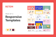 RETEM – Responsive Templates, a Landing Page Template by laaqiq (Thumbnail 1 of 25)
