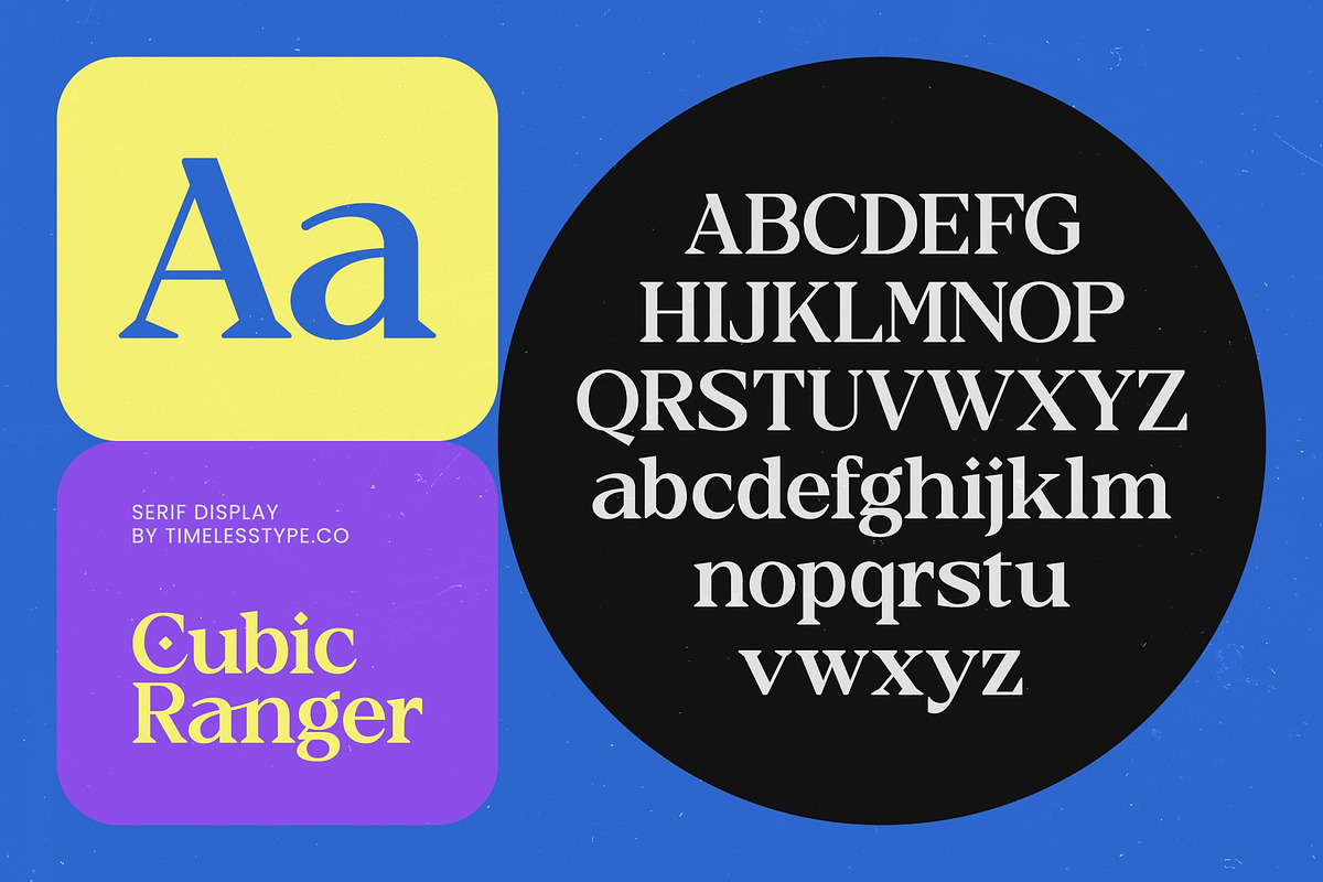 Cubic Ranger Serif Display Font, a Serif Font by timelesstype.co (Photo 9 of 15)