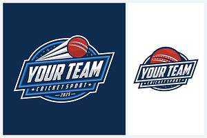Cricket logo sport design template