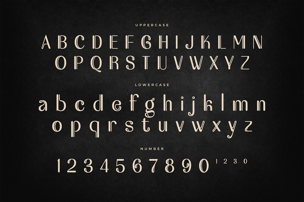 Malchis – Luxury Art Deco Font, a Sans Serif Font by Krismagraph (Photo 10 of 12)