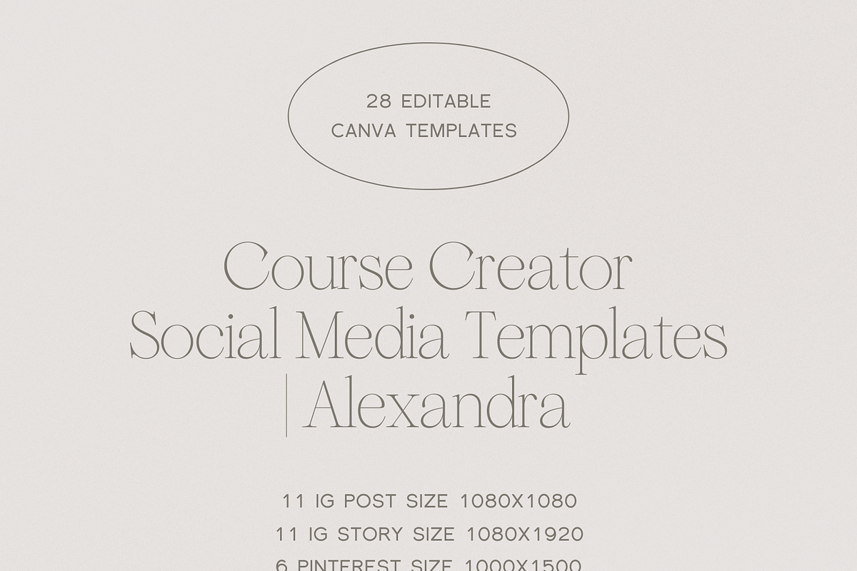 Alexandra | Canva Template Bundle, a Social Media Template by With Faith & Love (Photo 2 of 13)