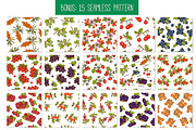 Collection of berries with pattern, an Object Graphic by Tatti Graphic Studio (Thumbnail 3 of 3)