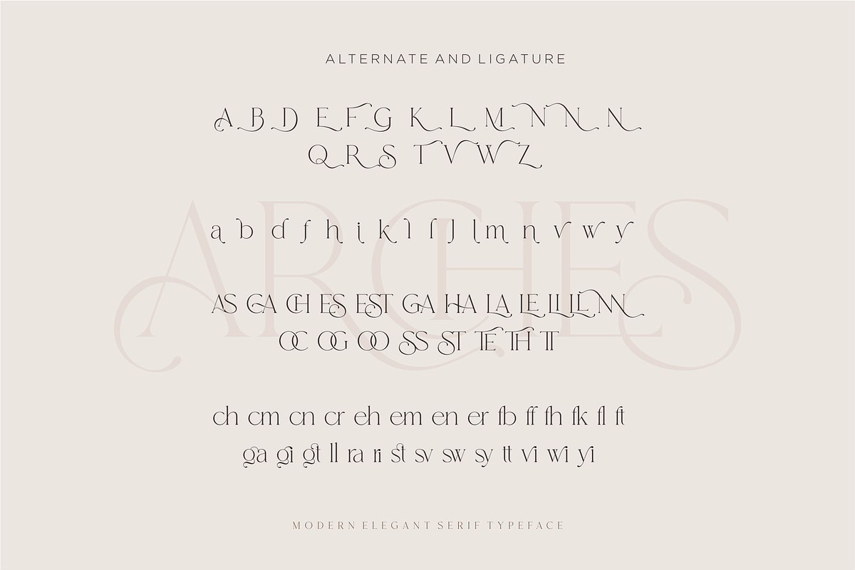 Arches Modern Serif Typeface, a Serif Font by Dylla_studio (Photo 16 of 16)