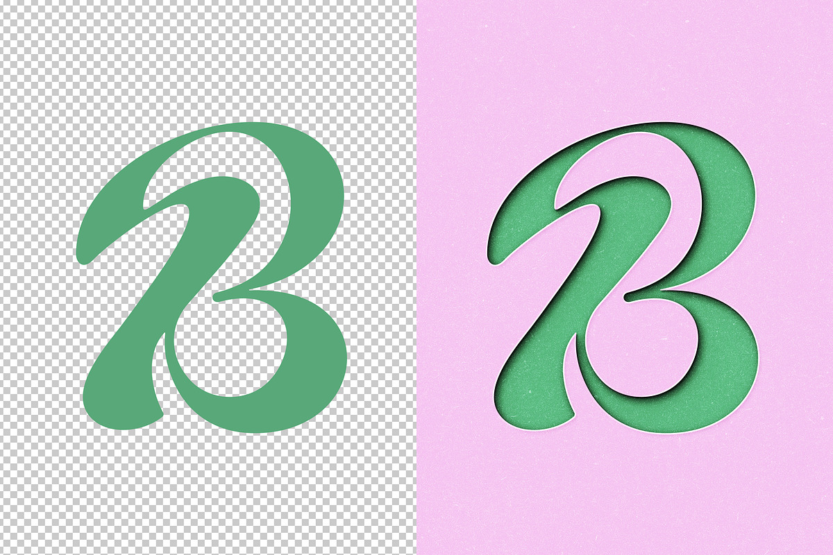 Colored Cut Out Paper Mockup, a Mockup by Design Squad