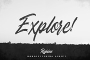 Rightion Handlettering, a Script Font by senzana (Thumbnail 3 of 5)