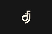letter dj monogram logo design, a Branding & Logo Template by Vectoryzen (Thumbnail 1 of 2)