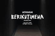 Berikutimewa Horror Display Font, a Handwritten Font by mesuka (Thumbnail 1 of 5)
