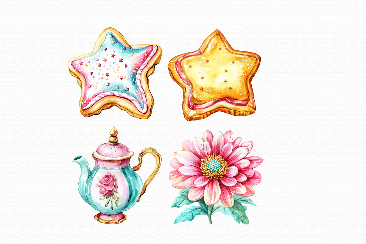 Watercolor Cute Baking Clipart, an Illustration by Libby Wishes (Photo 3 of 5)