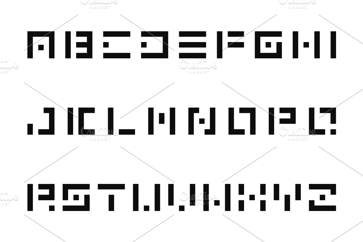 Digital english alphabet, an Object Graphic by ExpressShop (Photo 3 of 6)
