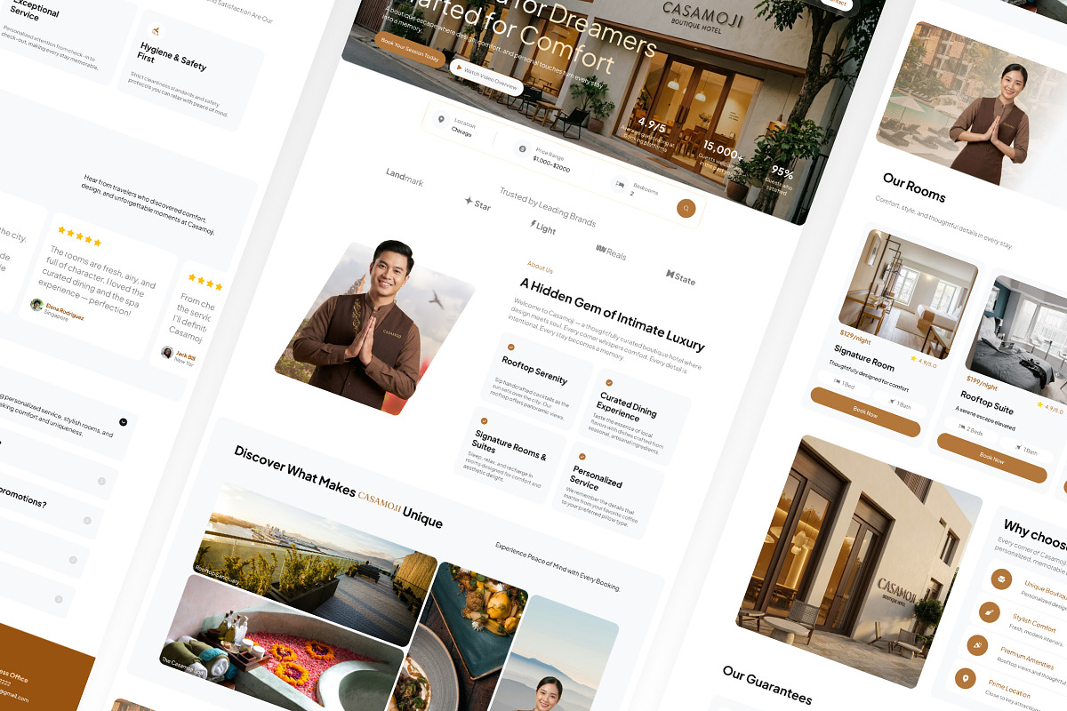 Casamoji - Boutique Hotel Website, a Landing Page Template by Font Kingdom (Photo 5 of 5)