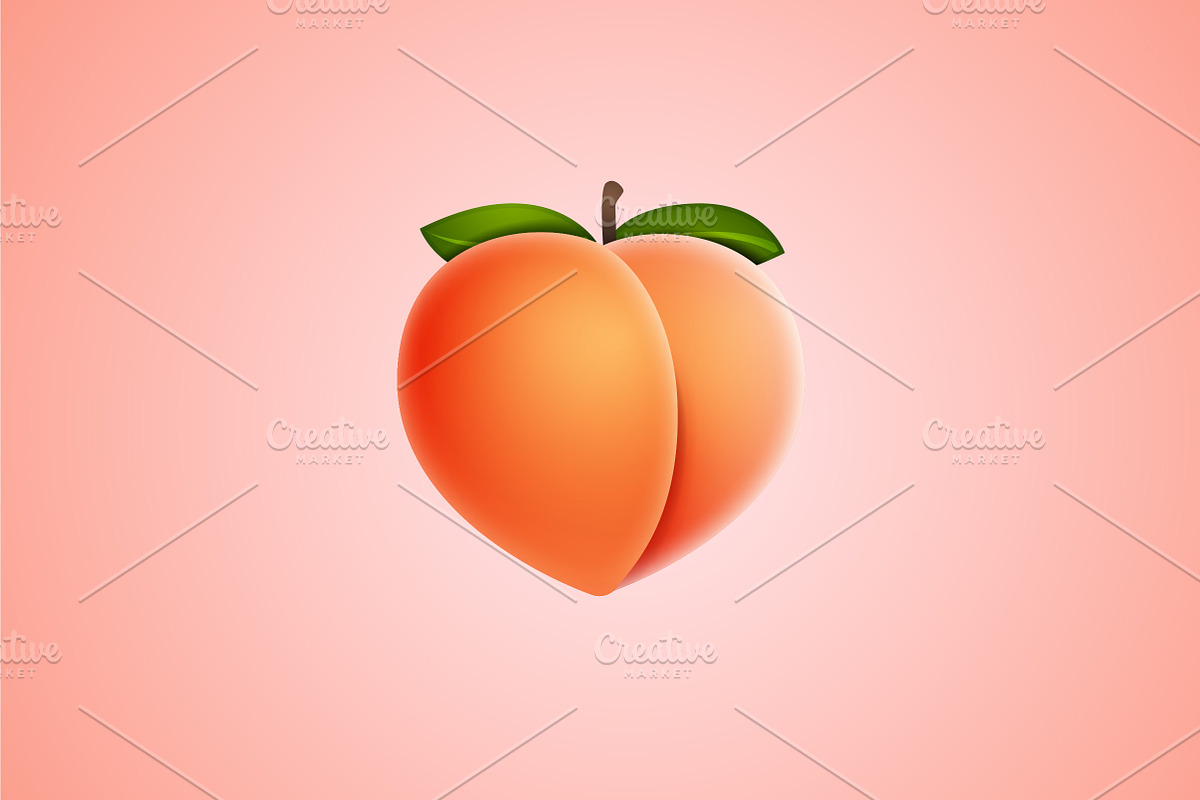 Peach Logo Icon, a Branding & Logo Template by Luis Muniz (Photo 1 of 2)