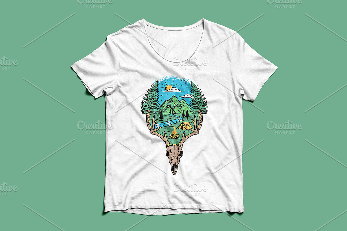 Bones and nature illustration, an Animal Illustration by gunaonedesign (Photo 4 of 5)
