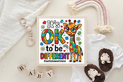 Its Ok to Be Different Autism, an Illustration by CraftArtStudio (Thumbnail 4 of 4)