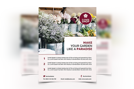 Flower Shop - Flyer, a Flyer Template by Creatricks